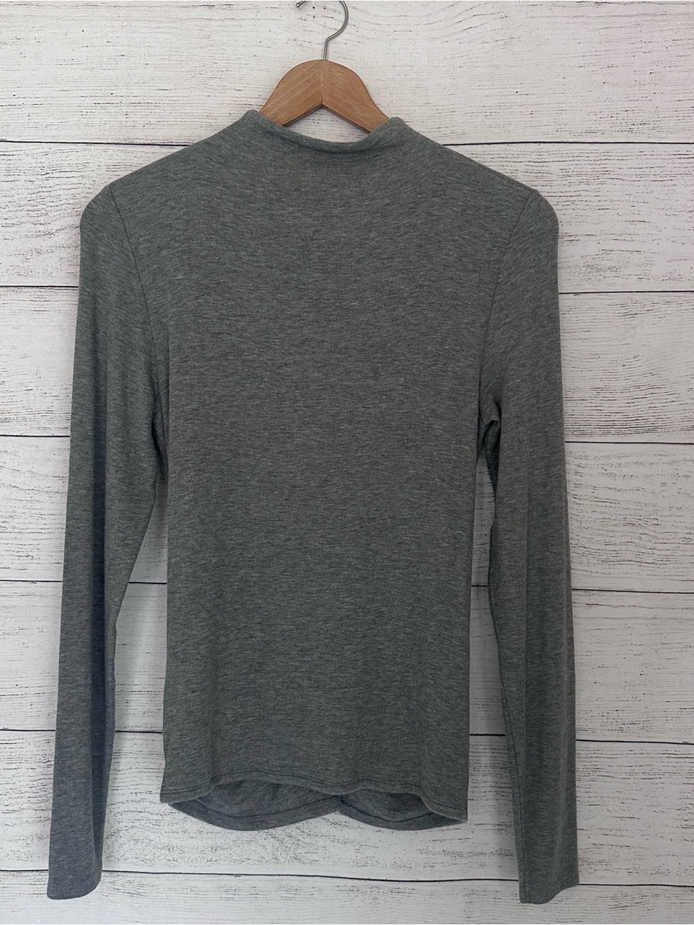 Veronica Beard the Theresa Turtleneck in Heather Grey. - Picture 7 of 8